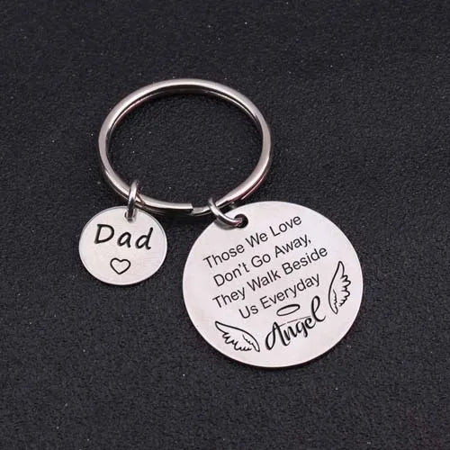 Memorial Keychain Sets Engraved with Those We Love Don't Go Away