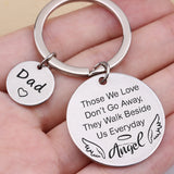 Memorial Keychain Sets Engraved with Those We Love Don't Go Away