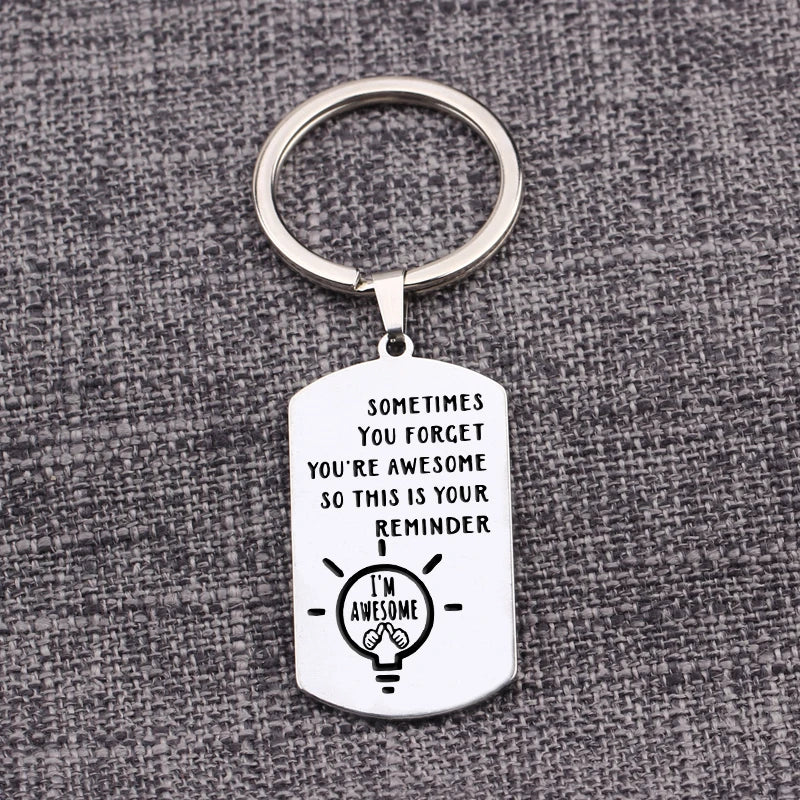 Inspirational Reminder Keychain - You're Awesome