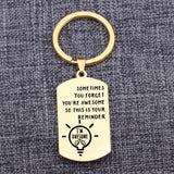 Inspirational Reminder Keychain - You're Awesome