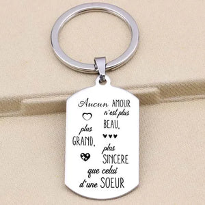 Sister Keychain - No Love is Greater, More Beautiful