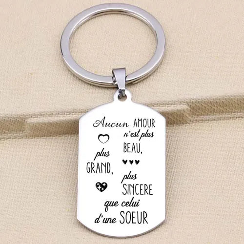 Sister Keychain - No Love is Greater, More Beautiful