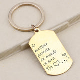 Godfather Gift Keyring Engrave: Le meilleur parrain au monde ce sera