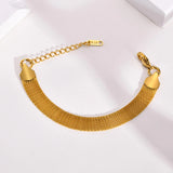 Stainless Steel Mesh Bracelet, Plated Wrist Chain for Women