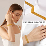 Stainless Steel Mesh Bracelet, Plated Wrist Chain for Women