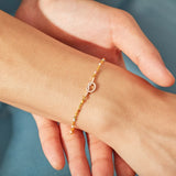 Customizable Stainless Steel Knotted Bracelet in Various Colors
