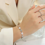 Stainless Steel Smiley Face Bracelet 18K Plated Jewelry