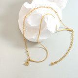 Stainless Steel Double Layer Chain Bracelet 18K Jewelry