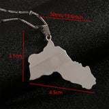 Kurdistan Map Pendant Necklace Kurdish Flag Chain Jewelry