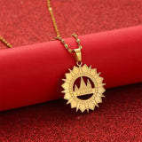 Stainless Steel Lalish Pendant Chain Necklace Yezidi Faith Jewelry
