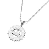 Stainless Steel Lalish Pendant Chain Necklace Yezidi Faith Jewelry