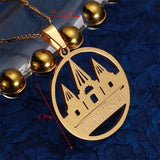 Yezidi Faith Lalish Pendant Necklace Stainless Steel Chain Jewelry