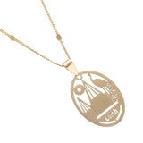 Yezidi Faith Pilgrimage Chain Necklace Stainless Steel Pendant Jewelry