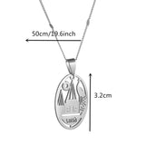 Yezidi Faith Pilgrimage Chain Necklace Stainless Steel Pendant Jewelry