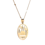 Yezidi Faith Pilgrimage Chain Necklace Stainless Steel Pendant Jewelry