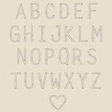 Stainless Steel Large Initial Necklace Family Gift