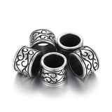 Stainless Steel Large Hole Beads Cylinder for Leather Bracelet