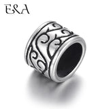Stainless Steel Large Hole Beads Cylinder for Leather Bracelet