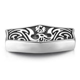 Stainless Steel Fire Phoenix Slider Bead 8mm Round Leather Bracelet DIY Supplies