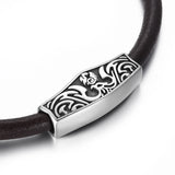 Stainless Steel Fire Phoenix Slider Bead 8mm Round Leather Bracelet DIY Supplies