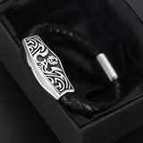 Stainless Steel Fire Phoenix Slider Bead 8mm Round Leather Bracelet DIY Supplies