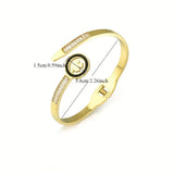 Stainless Steel Leaf Clovers Bracelet for Women Girls Party