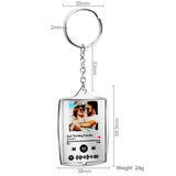 Personalized Stainless Steel Name Keychain with Printing Picture