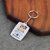 Personalized Stainless Steel Name Keychain with Printing Picture