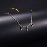 Stainless Steel Letters Necklace DIY Name 26 Letters Necklace