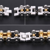 Men's Stainless Steel Link Chain Bracelet Steampunk Motorcycle Jewelry
