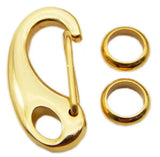 Stainless Steel Lobster Claw Clasp Silver Tone SNAP Hook Clip & Close Jump Rings