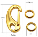 Stainless Steel Lobster Claw Clasp Silver Tone SNAP Hook Clip & Close Jump Rings