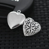 Heart Filigree Stainless Steel Locket Pendant Aromatherapy Diffuser