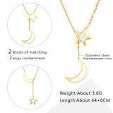 Cross Pendant Stainless Steel Necklace Women's Jewelry