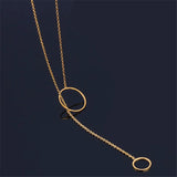 Cross Pendant Stainless Steel Necklace Women's Jewelry