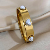 Stainless Steel Love Bracelets Crystal Couple Heart Matching