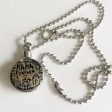 MAMA Forever Love Round Pendant Necklace Cremation Keepsake Memorial Pets Locket