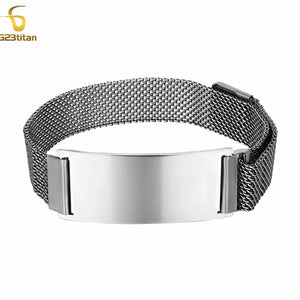 Stainless Steel Magnetic Clasp Bracelet Blank for Laser Burning