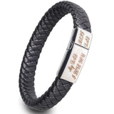 Men's Stainless Steel Magnetic Clasp Name Rope Bracelet