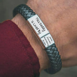 Men's Stainless Steel Magnetic Clasp Name Rope Bracelet