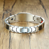 Stainless Steel Magnetic Therapy Bracelet for Arthritis Engrave ID Bracelets