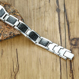 Stainless Steel Magnetic Therapy Bracelet for Arthritis Engrave ID Bracelets