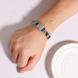 Stainless Steel Magnetic Therapy Bracelet for Arthritis Engrave ID Bracelets