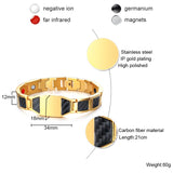 Stainless Steel Magnetic Therapy Bracelet for Arthritis Engrave ID Bracelets