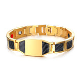 Stainless Steel Magnetic Therapy Bracelet for Arthritis Engrave ID Bracelets