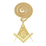 Masonic All-Seeing Eye Pendant Necklace for Men