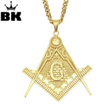 Masonic All-Seeing Eye Pendant Necklace for Men