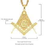 Masonic All-Seeing Eye Pendant Necklace for Men
