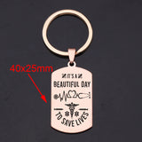 Medical Stainless Steel Dog Tag Keychain - Save Lives