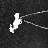 Stainless Steel Mayotte Jewelry Engraved Travel Necklace Gift YP4108